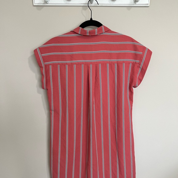 Express Women’s Striped Button Front Shirt Dress - Size Medium - Picture 7 of 7